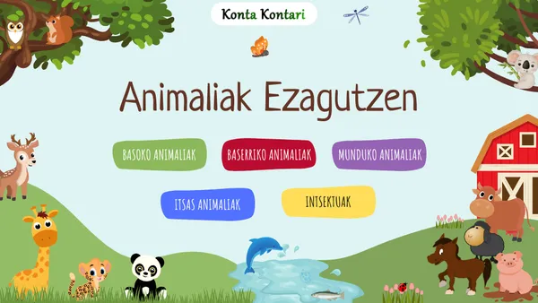 ANIMALIAK EZAGUTZEN BILDUMA