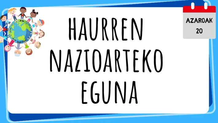 HAURREN NAZIOARTEKO EGUNA