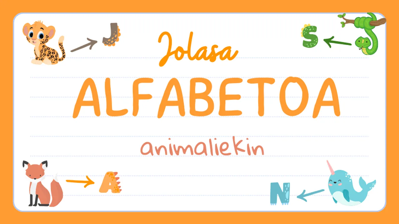 ALFABETOA ANIMALIEKIN